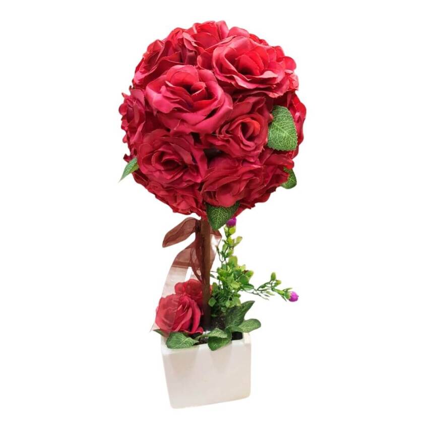 Artificial Rose in a Pot - 1