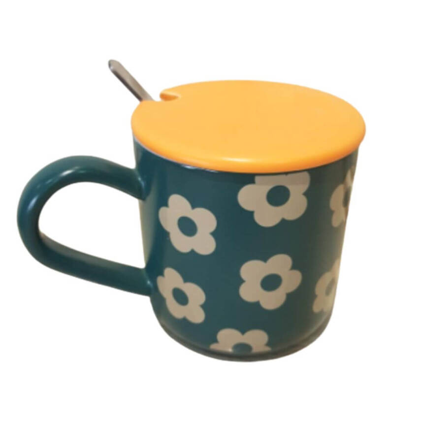 Ceramic cup with spoon - 1