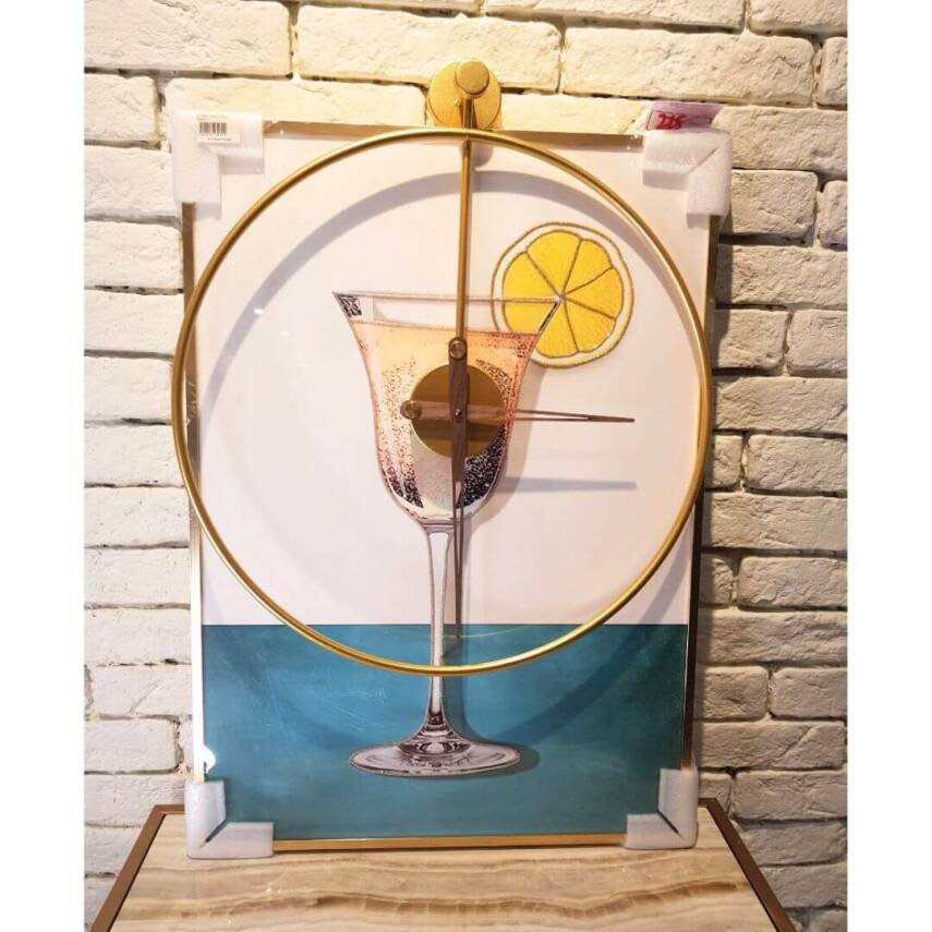 Decorative painting decorated with a clockwork - 4