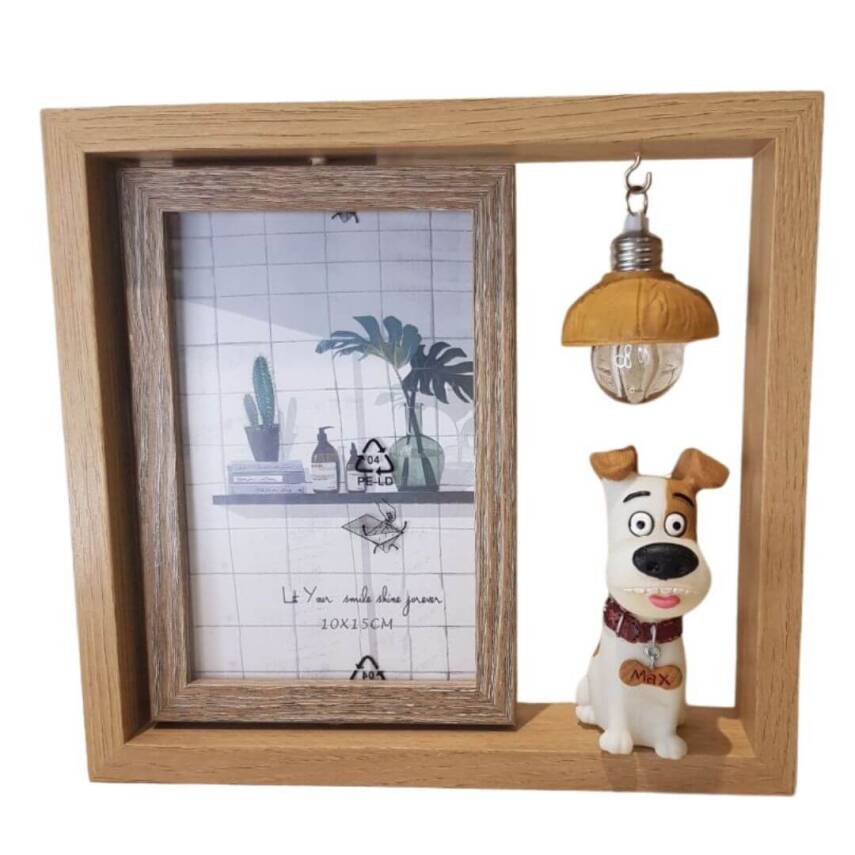 Photo frame, wooden, for 2 pictures - 1