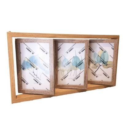 Photo frame, wooden, for 6 pictures 