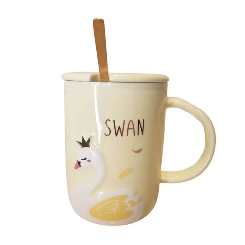 Ceramic cup with spoon - 1